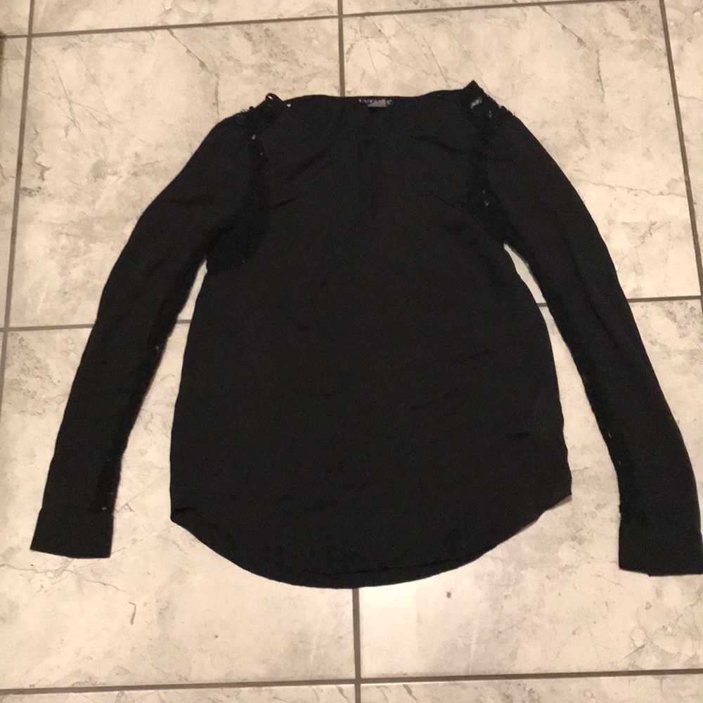 Black with lace long sleeve
